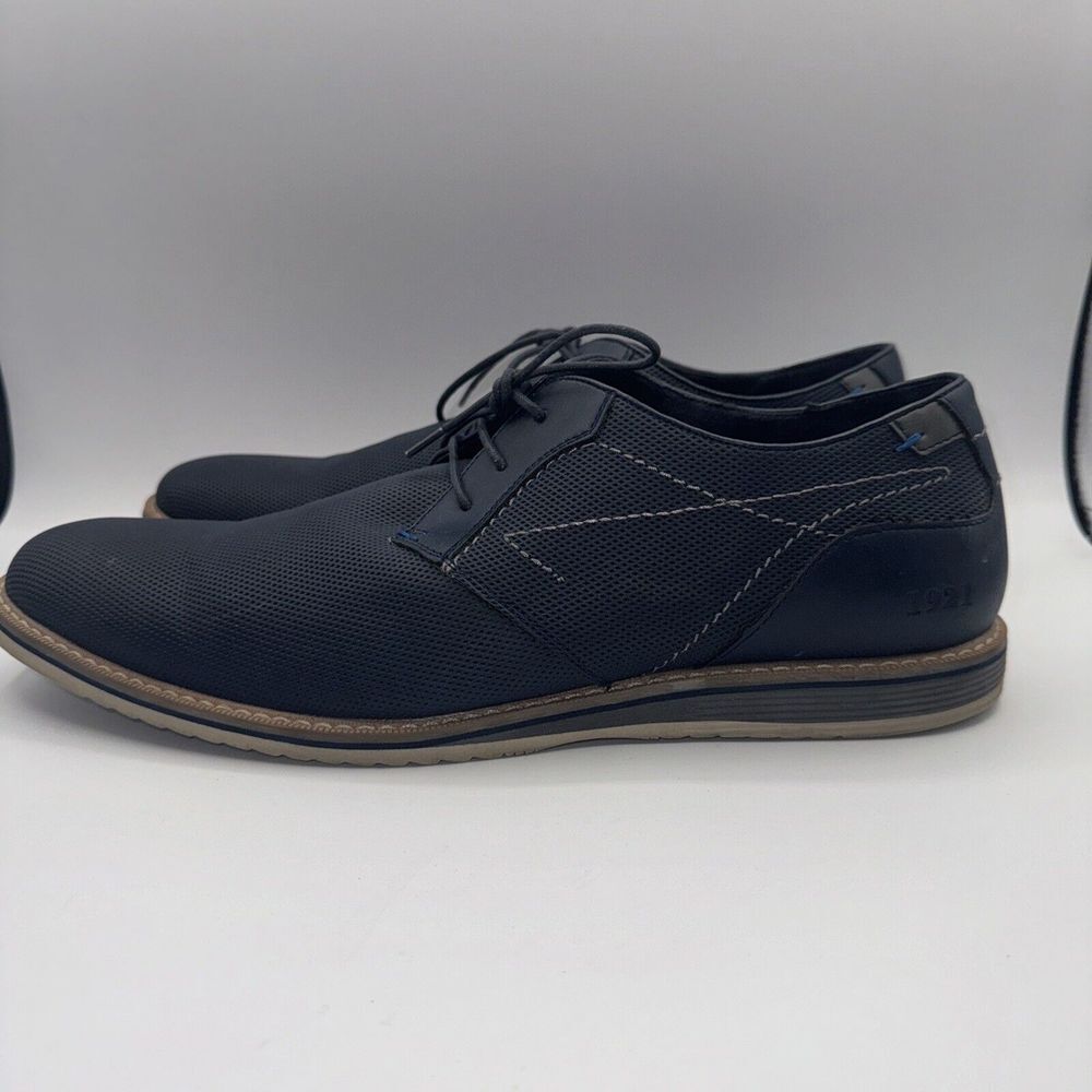 Freeman Travis Oxford‎ Mens 13M  Blue Dress Shoes Memory Foam Insole